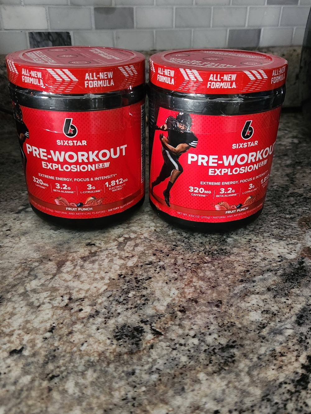 Pre-Workout Explosion Fruit Punch - Red